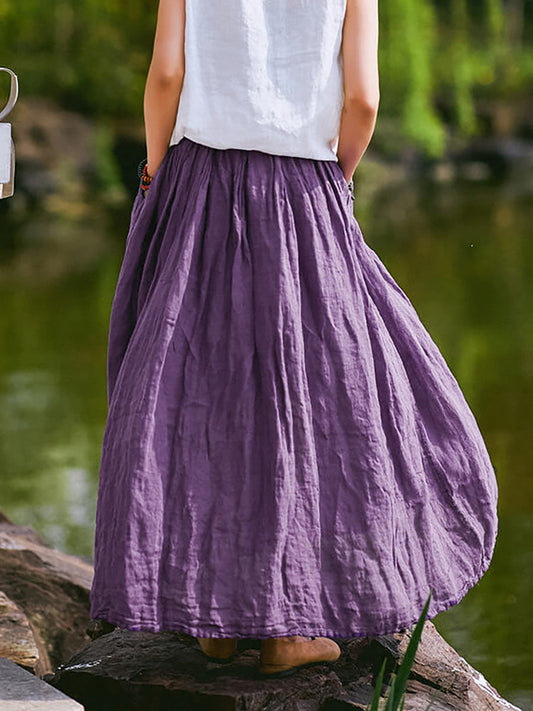 Falda Hebe de Lino