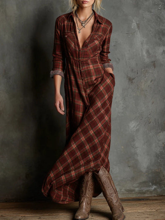 Vestido Mercedes de Cuadros