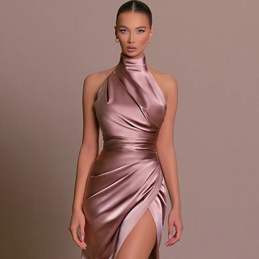 Amanda - Vestido Elegante largo, vista 2 – Lucia Navarro