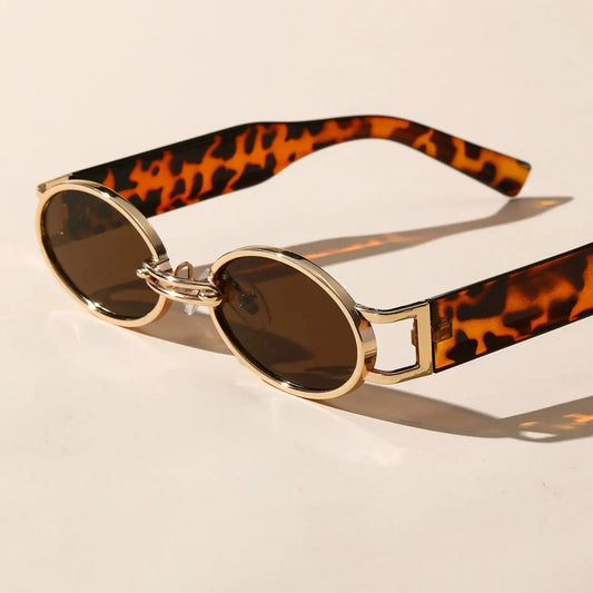 Gafas Gold-Link Ovaladas, vista 2 – Lucia Navarro
