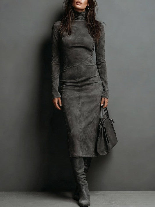 Vestido Margaux Efecto Ante