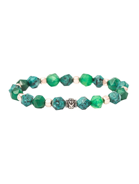Pulsera Rachel en Esmeralda, vista 2 – Lucia Navarro