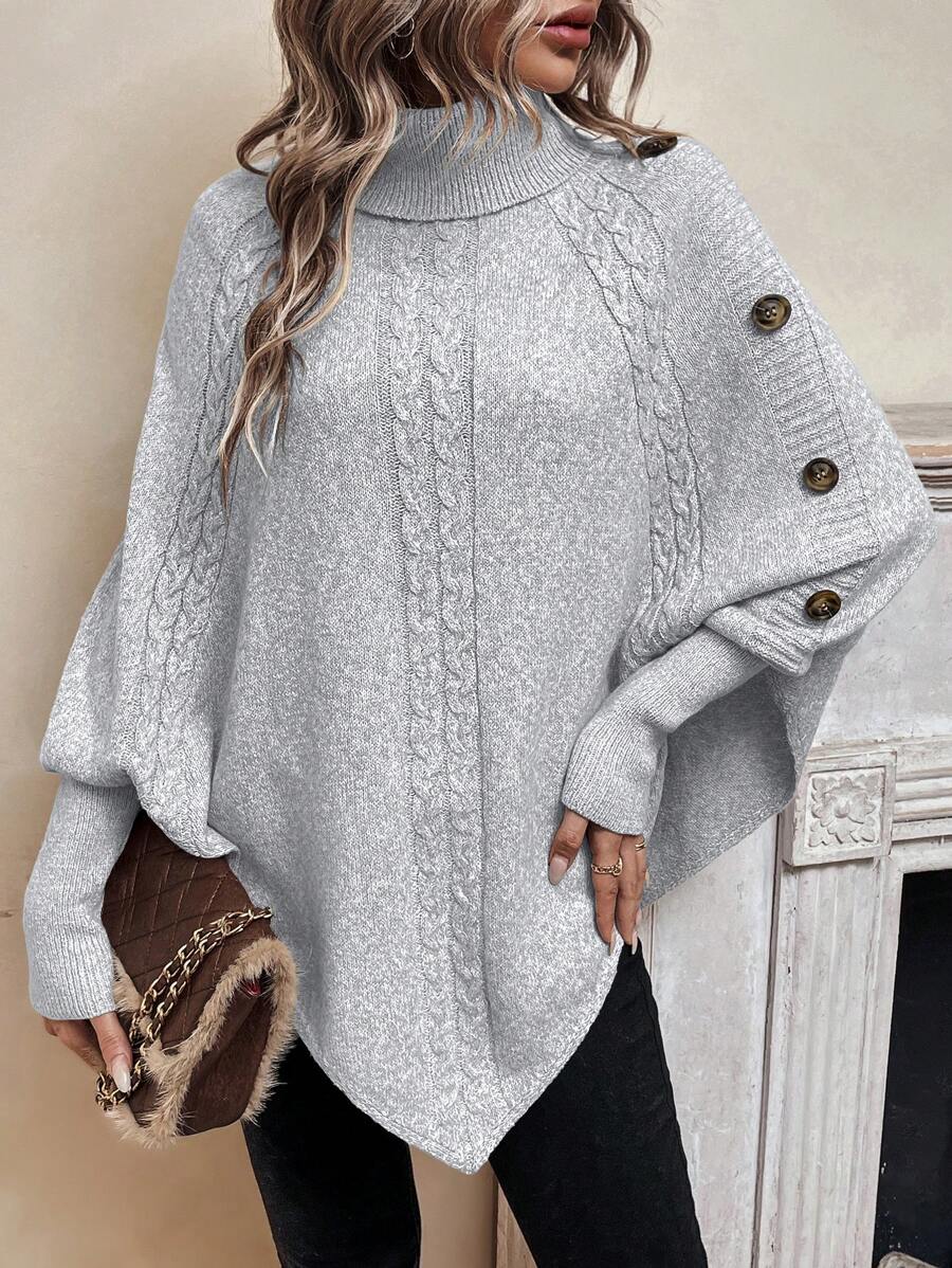Poncho Alexis gris claro