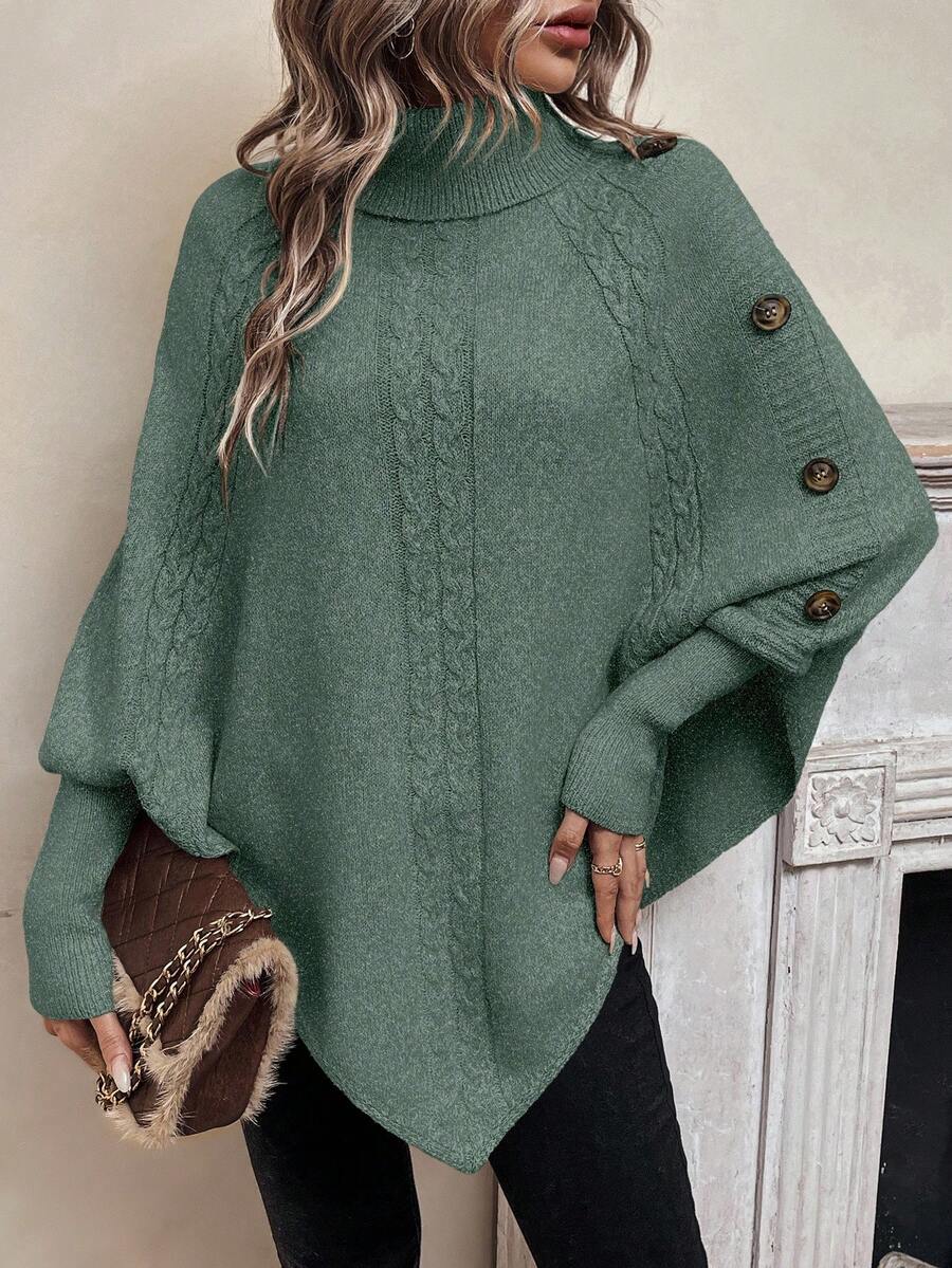Poncho Alexis verde oliva