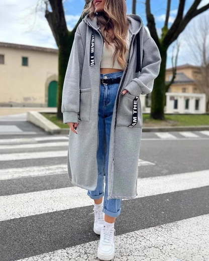 Sudadera Larga Ilaria con Capucha