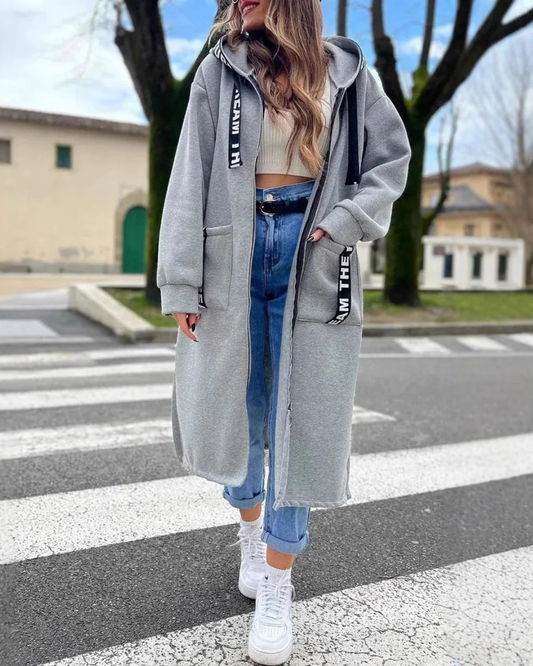 Sudadera Larga Ilaria con Capucha