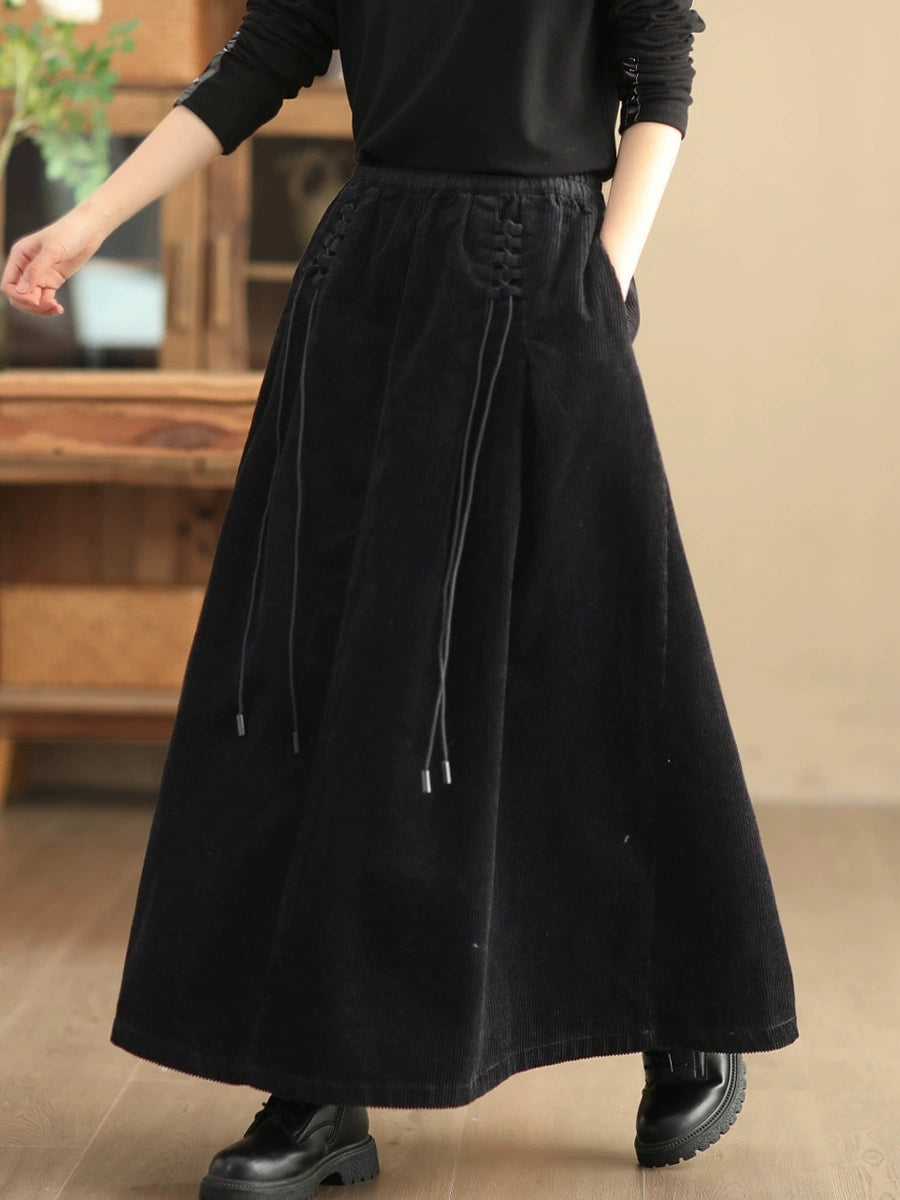 Falda Maia de Pana con Tirantes