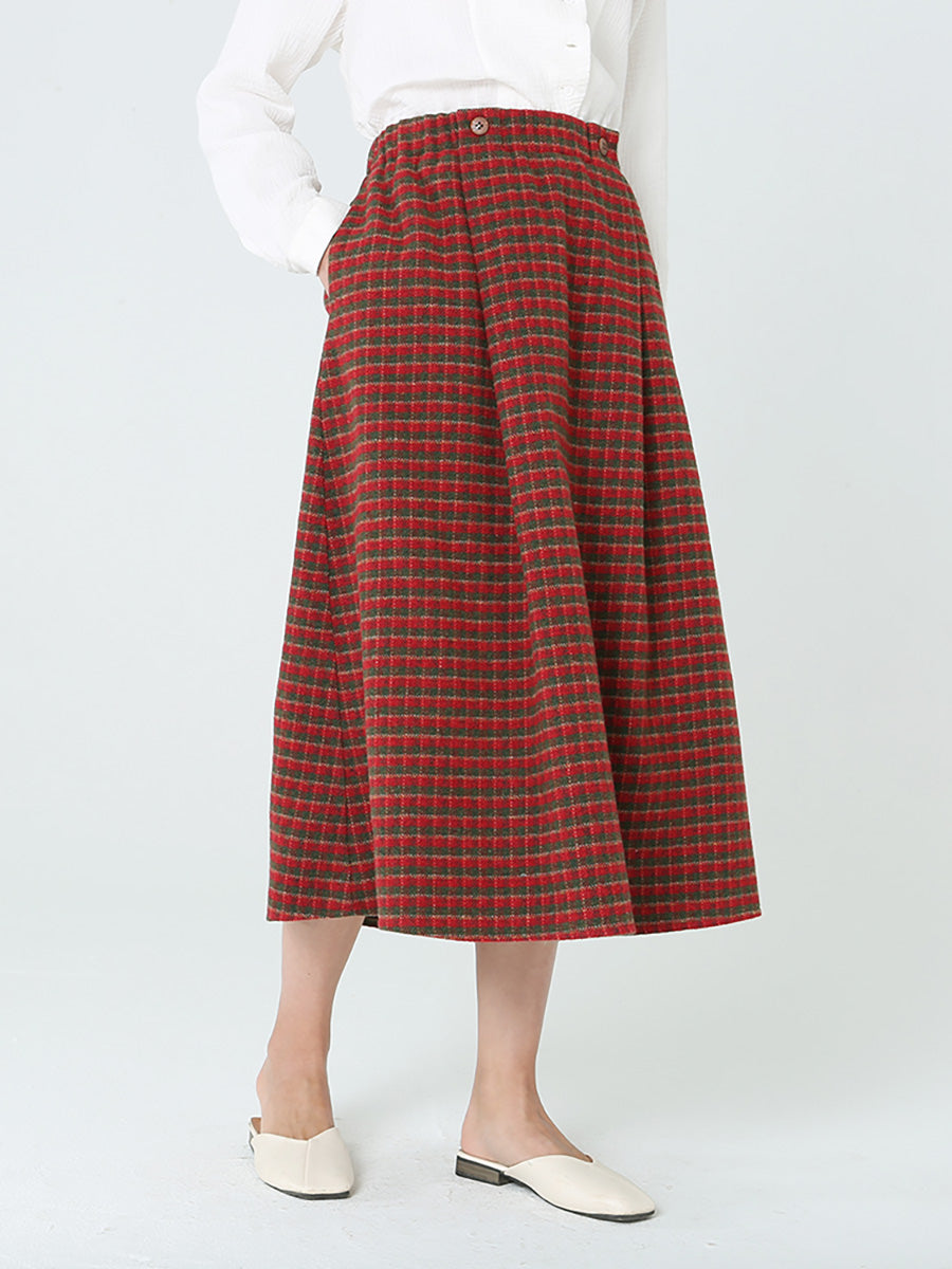 Falda Telva de Cuadros