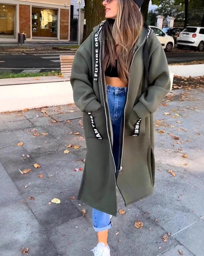 Sudadera Larga Ilaria con Capucha