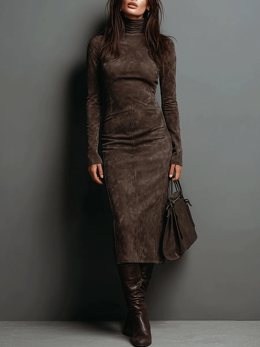 Vestido Margaux Efecto Ante