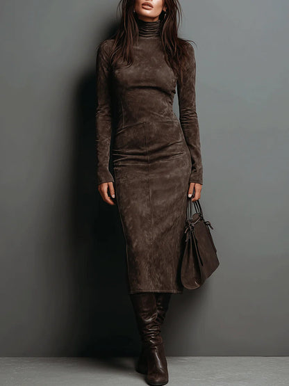 Vestido Margaux Efecto Ante