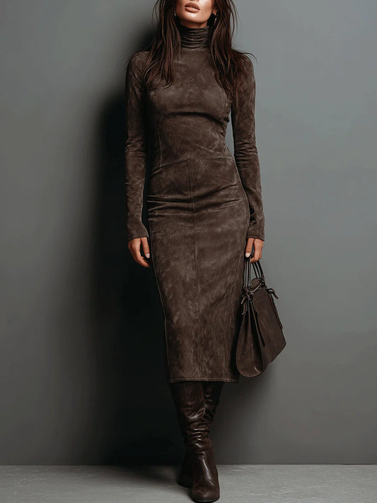 Vestido Margaux Efecto Ante