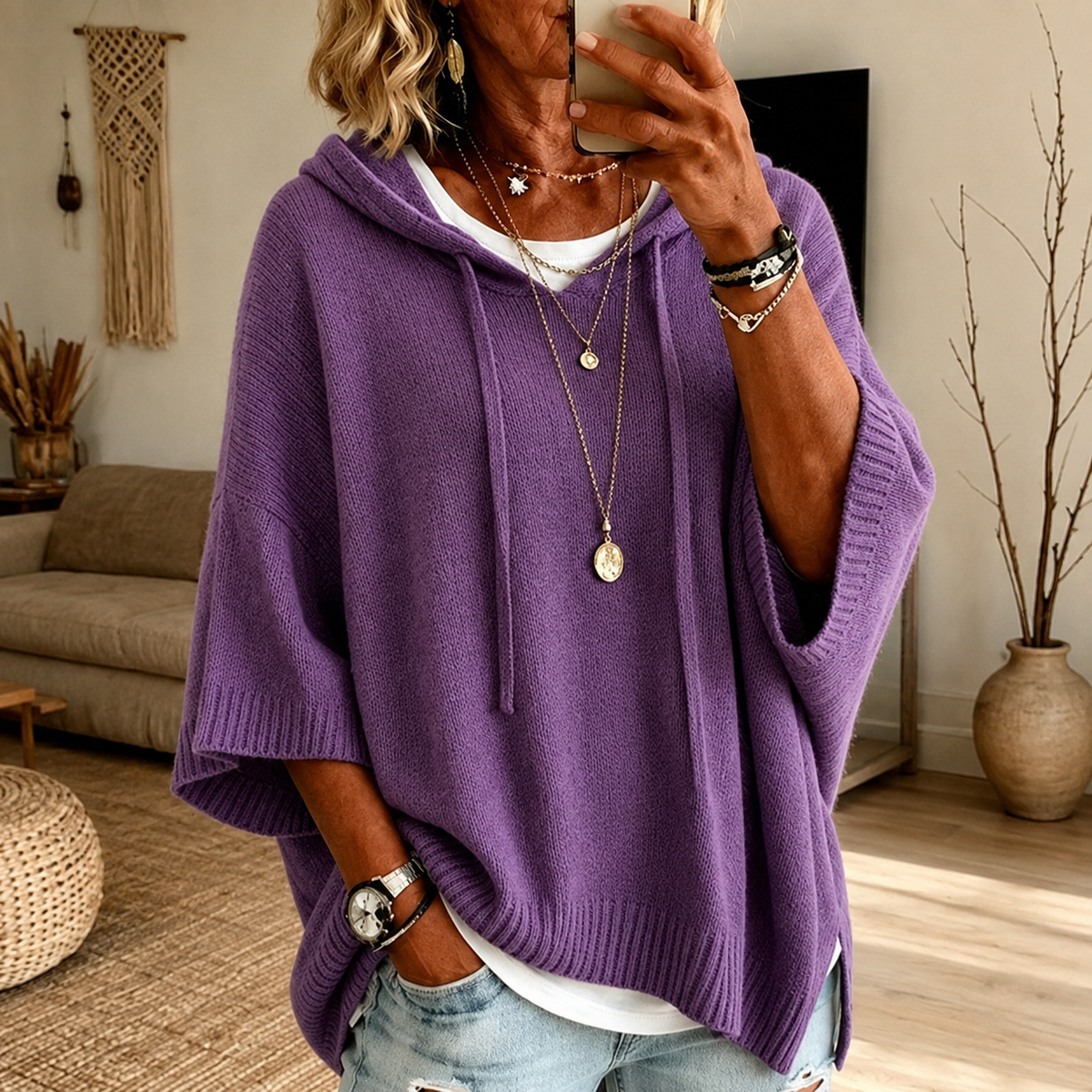 Jersey Poncho Amparo morado