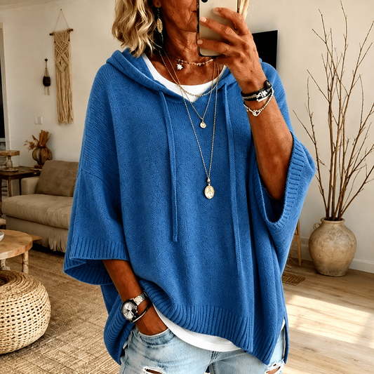 Jersey Poncho Amparo azul