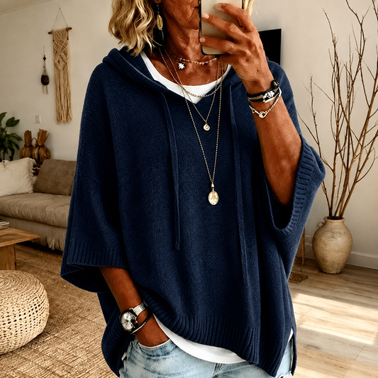 Jersey Poncho Amparo azul marino