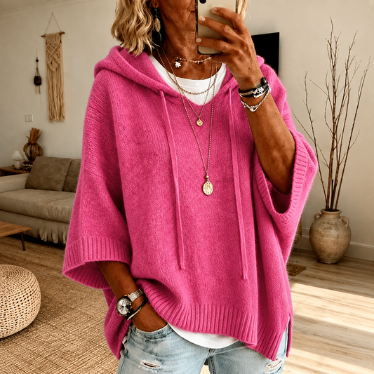 Jersey Poncho Amparo rosa