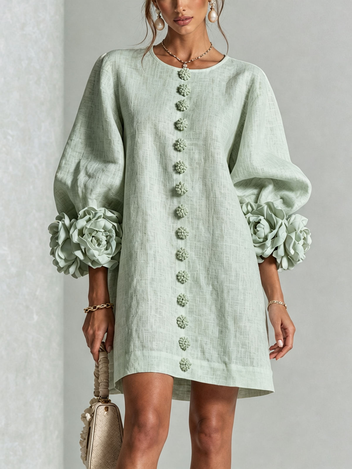 Vestido Nerea verde claro