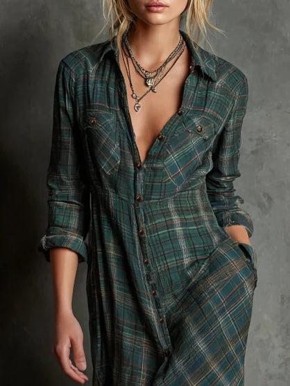 Vestido Mercedes de Cuadros