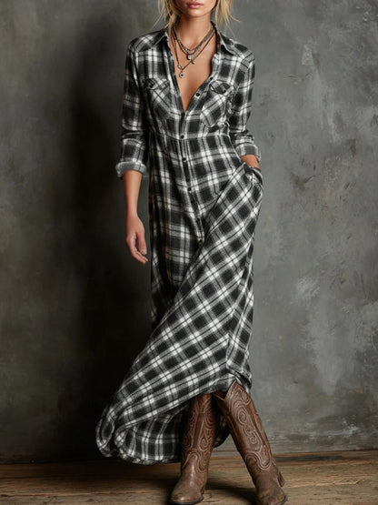 Vestido Mercedes de Cuadros