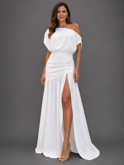 Adriana - Vestido Elegante Manga Raglán, vista 5 – Lucia Navarro