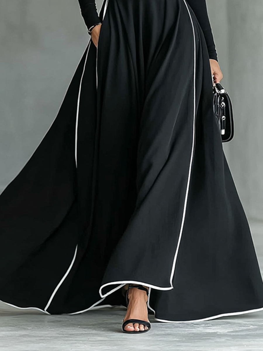 Vestido Nieves con Costuras