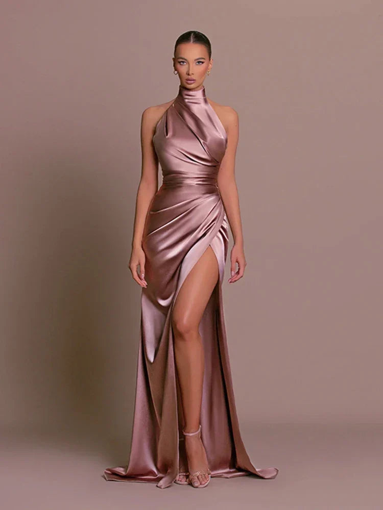 Amanda - Vestido Elegante largo, vista 3 – Lucia Navarro