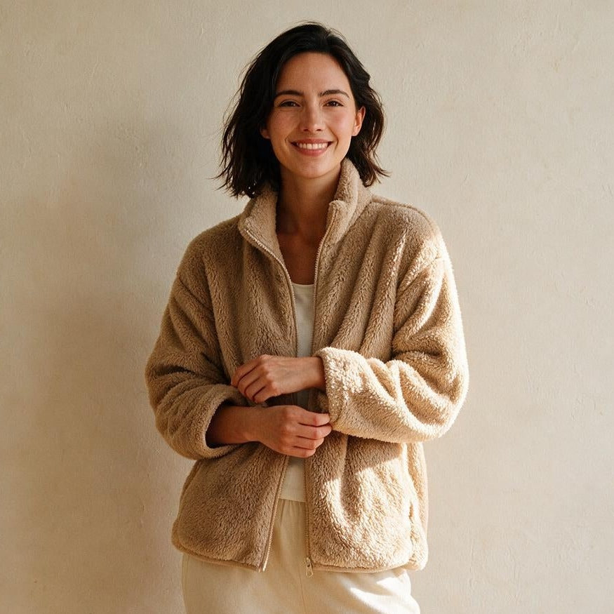 Chaqueta Borreguito Vera Camel – Lucia Navarro