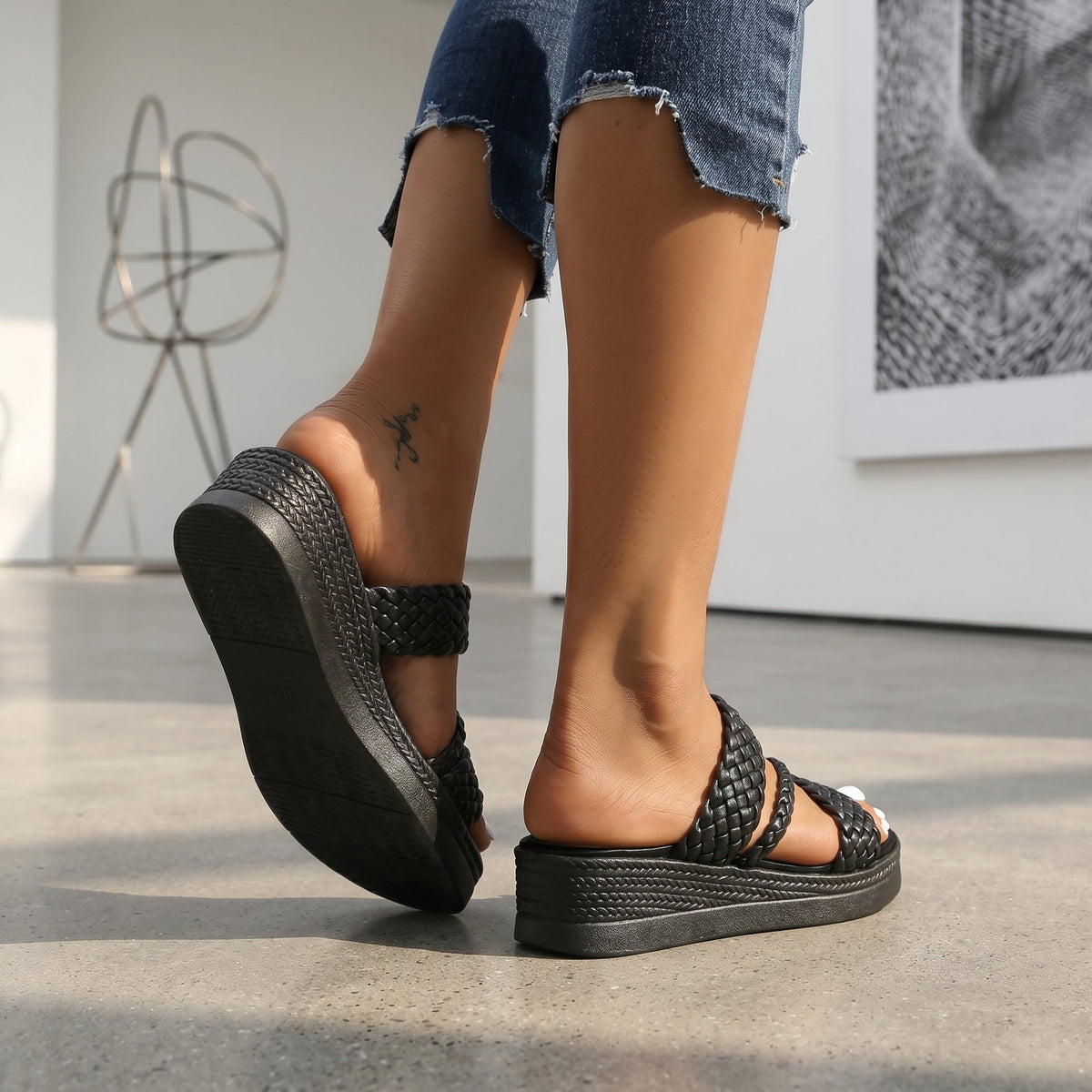 Diana - Sandalias Tiras Trenzadas, vista 11 – Lucia Navarro