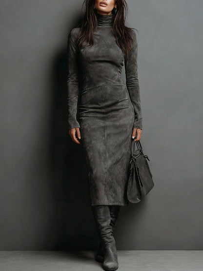 Vestido Margaux Efecto Ante