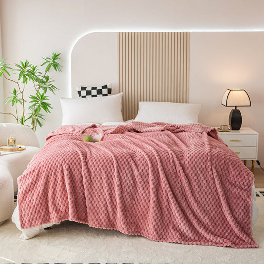 Pack Cozy Pijama Trenzado Rosa + Manta Gofre Rosa