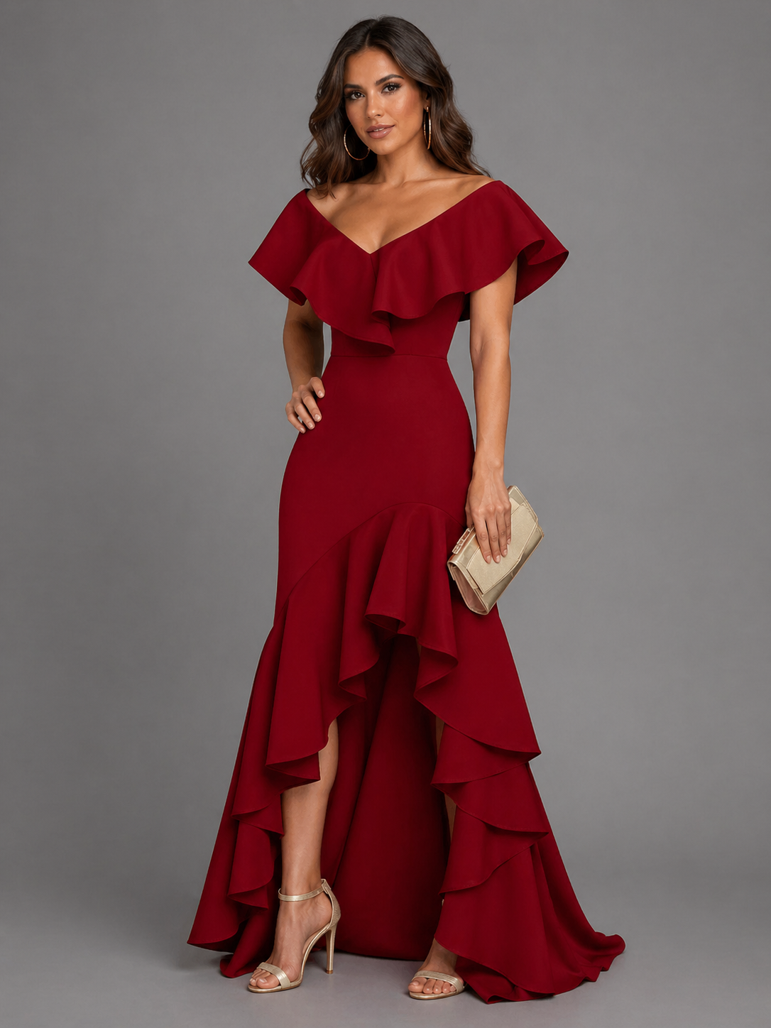Nuria - Vestido de Noche Elegante, vista 4 – Lucia Navarro