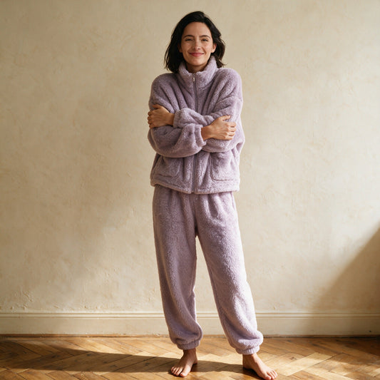 Pijama Polar Clara Lila – Lucia Navarro