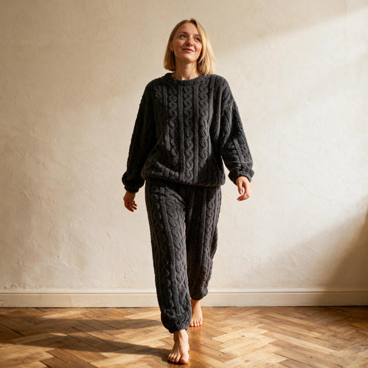 Pijama Trenzado Adela Negro