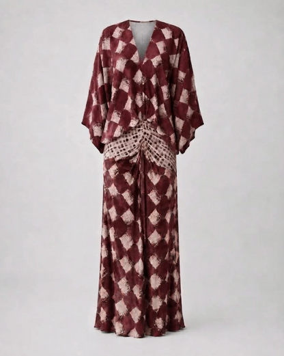 Vestido Manuela, detalle del estampado – Lucia Navarro
