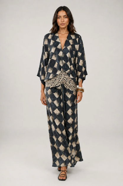 Vestido Manuela, vista lateral – Lucia Navarro